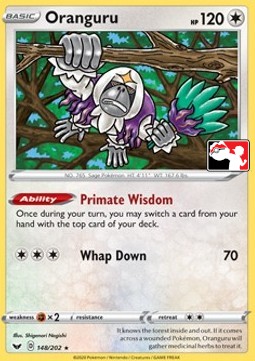 Oranguru 148 — Play! Pokémon Prize Pack Series One (English Pokémon TCG card)
