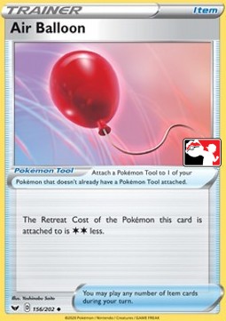 Air Balloon 156 — Play! Pokémon Prize Pack Series One (English Pokémon TCG card)