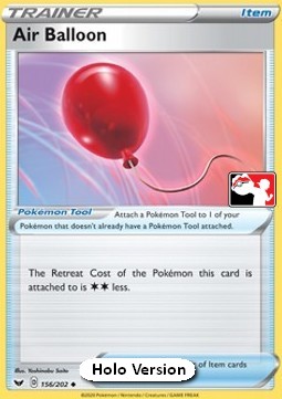 Air Balloon 156 — Play! Pokémon Prize Pack Series One (English Pokémon TCG card)