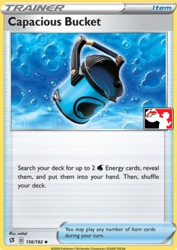 Capacious Bucket 156 — Play! Pokémon Prize Pack Series One (English Pokémon TCG card)