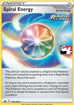 Spiral Energy 159 — Play! Pokémon Prize Pack Series One (English Pokémon TCG card)