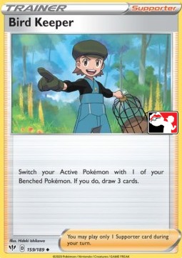 Bird Keeper 159 — Play! Pokémon Prize Pack Series One (English Pokémon TCG card)