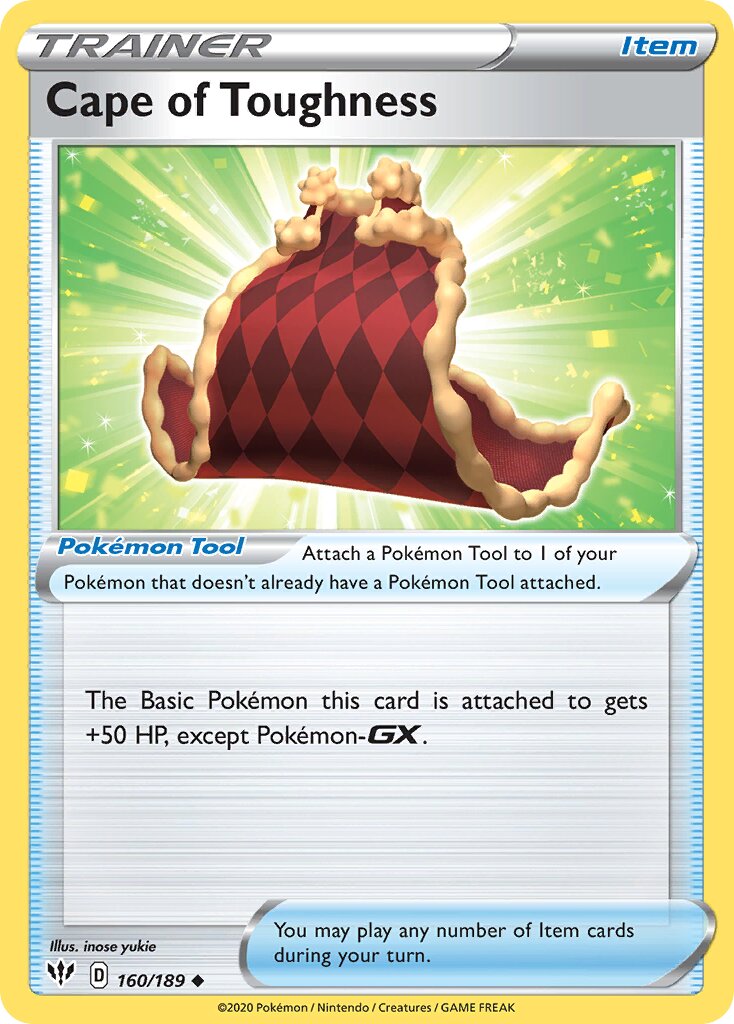 Cape of Toughness 160 — Play! Pokémon Prize Pack Series One (English Pokémon TCG card)