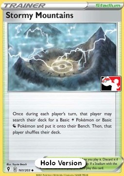 Stormy Mountains 161 — Play! Pokémon Prize Pack Series One (English Pokémon TCG card)