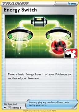 Energy Switch 162 — Play! Pokémon Prize Pack Series One (English Pokémon TCG card)