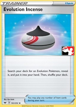 Evolution Incense 163 — Play! Pokémon Prize Pack Series One (English Pokémon TCG card)
