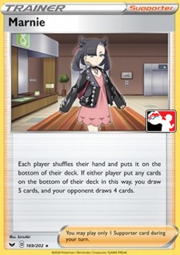 Marnie 169 — Play! Pokémon Prize Pack Series One (English Pokémon TCG card)