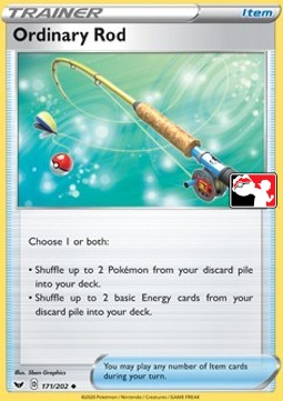 Ordinary Rod 171 — Play! Pokémon Prize Pack Series One (English Pokémon TCG card)