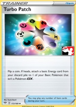 Turbo Patch 172 — Play! Pokémon Prize Pack Series One (English Pokémon TCG card)