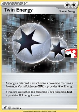 Twin Energy 174 — Play! Pokémon Prize Pack Series One (English Pokémon TCG card)