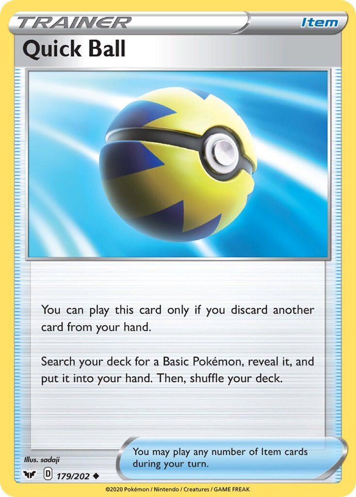 Quick Ball 179 — Play! Pokémon Prize Pack Series One (English Pokémon TCG card)