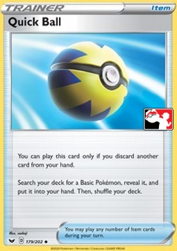 Quick Ball 179 — Play! Pokémon Prize Pack Series One (English Pokémon TCG card)