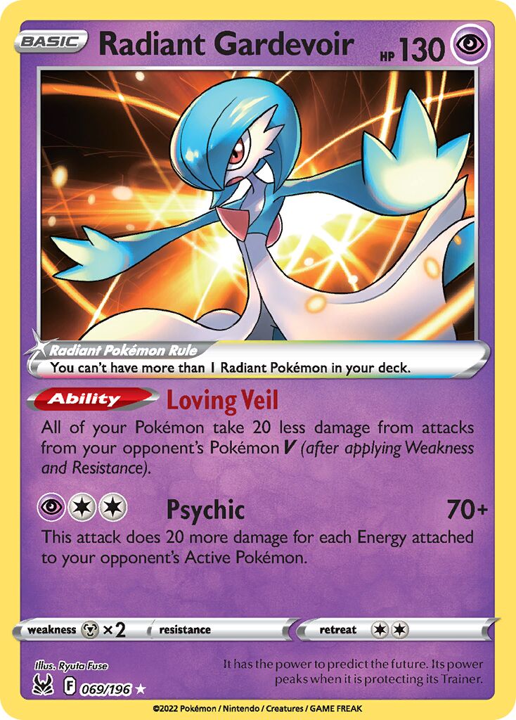 Radiant Gardevoir 069 — Play! Pokémon Prize Pack Series Three (English Pokémon TCG card)