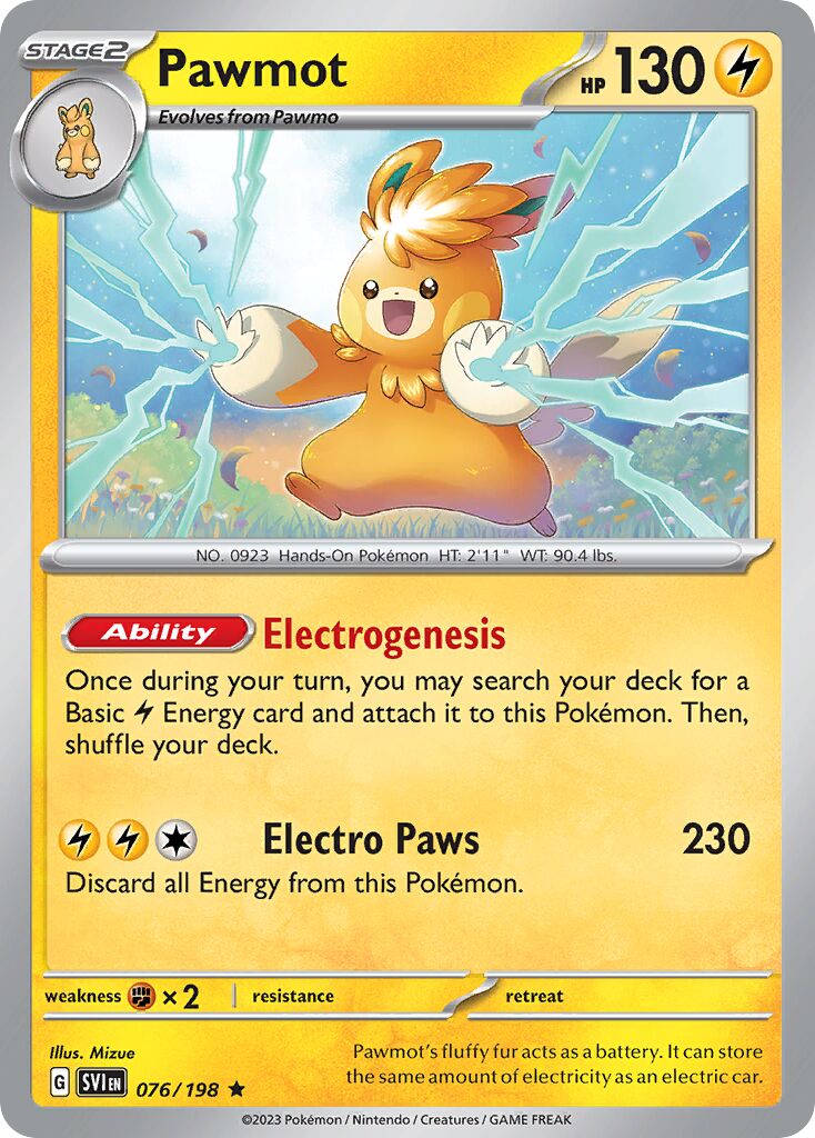 Pawmot 076 — Play! Pokémon Prize Pack Series Three (English Pokémon TCG card)