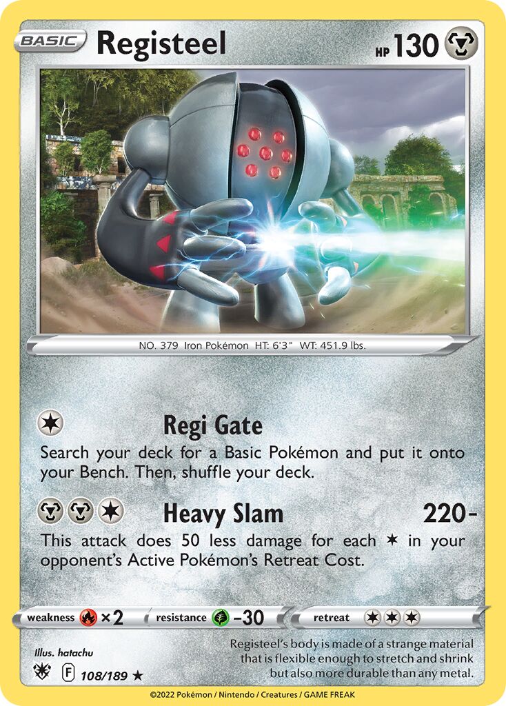 Registeel 108 — Play! Pokémon Prize Pack Series Three (English Pokémon TCG card)