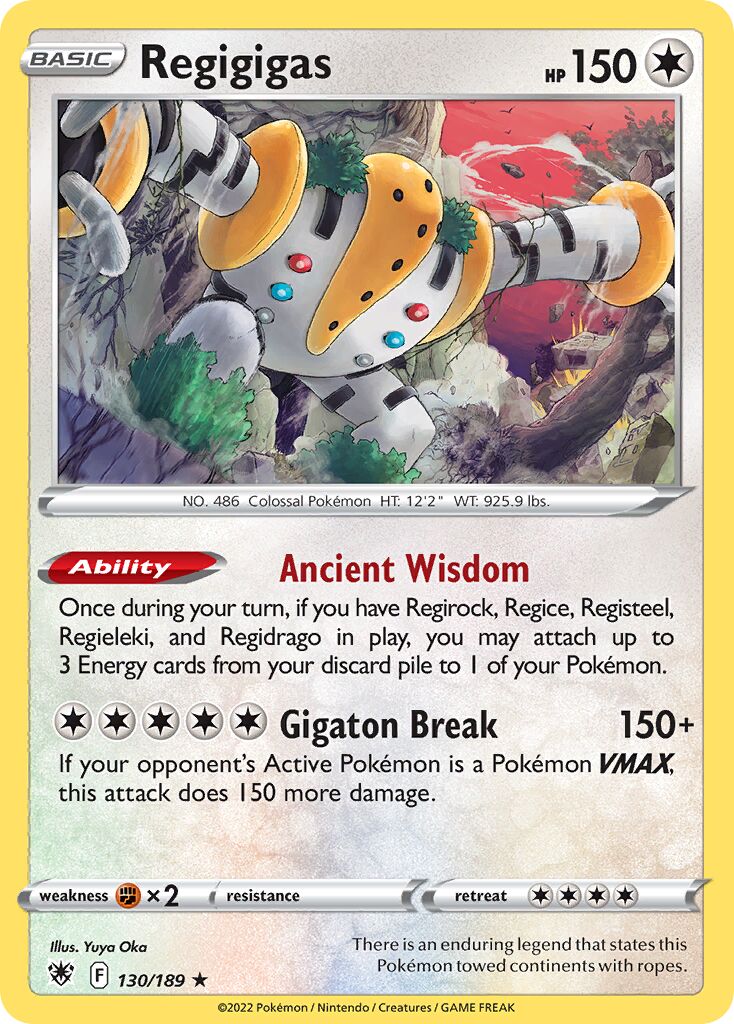 Regigigas 130 — Play! Pokémon Prize Pack Series Three (English Pokémon TCG card)