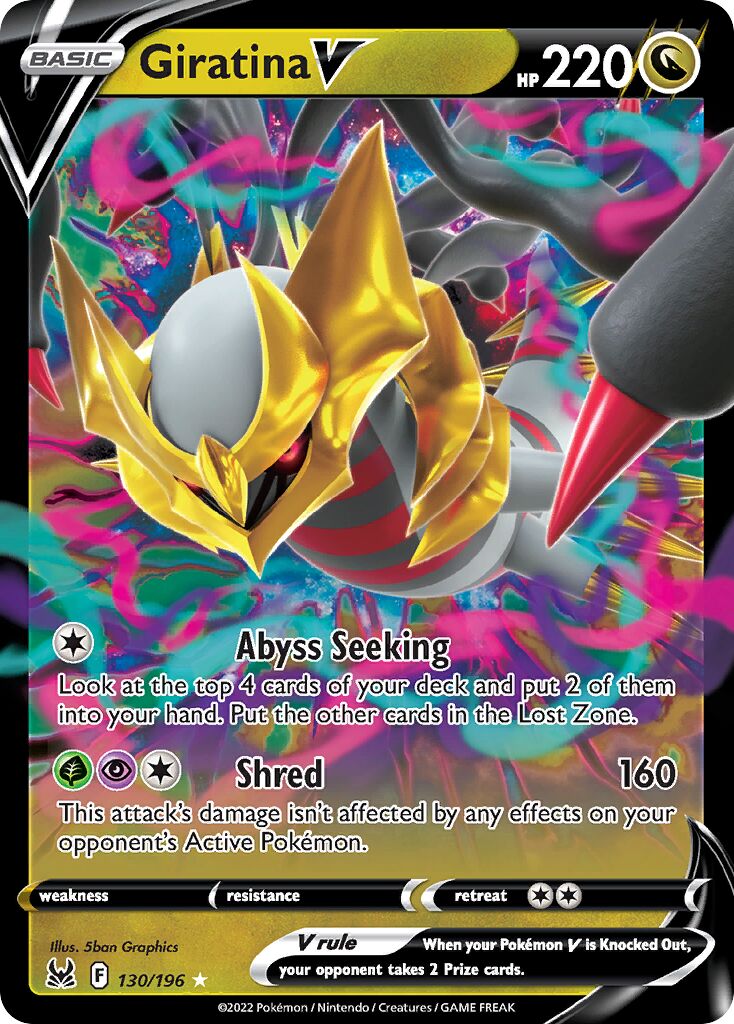 Giratina V 130 — Play! Pokémon Prize Pack Series Three (English Pokémon TCG card)