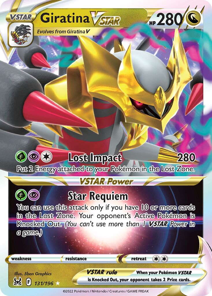 Giratina VSTAR 131 — Play! Pokémon Prize Pack Series Three (English Pokémon TCG card)