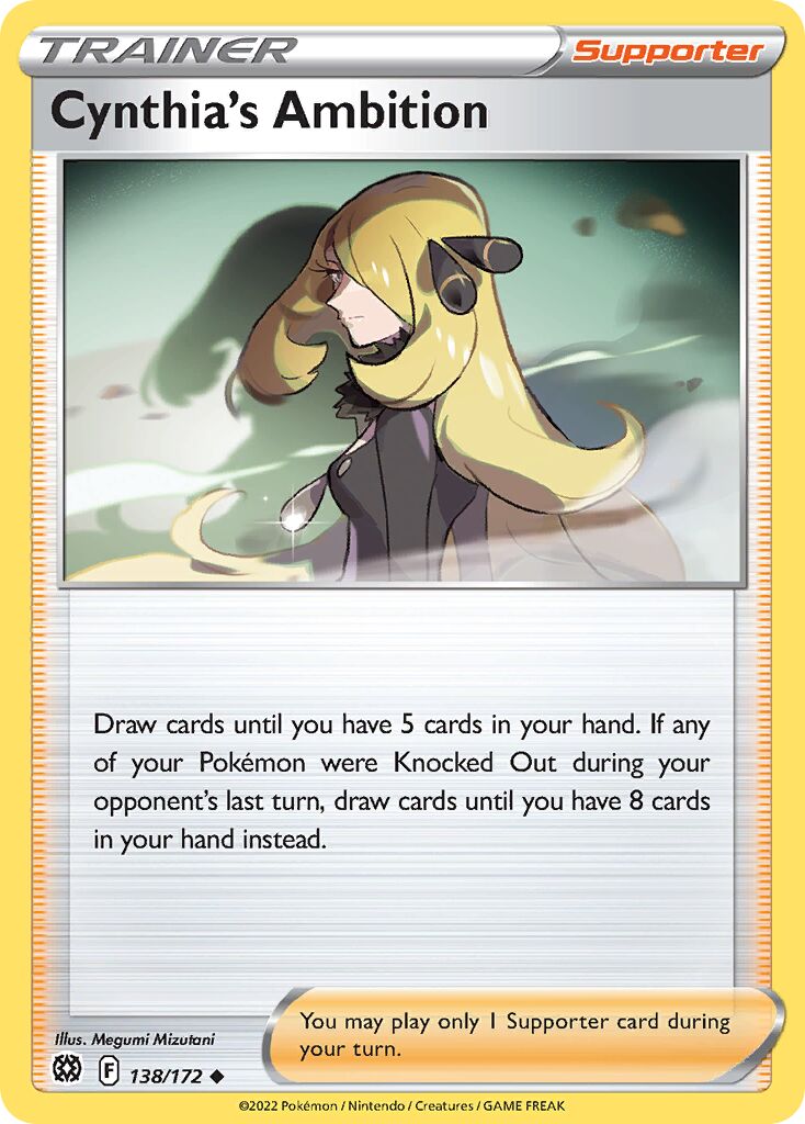 Cynthia's Ambition 138 — Play! Pokémon Prize Pack Series Three (English Pokémon TCG card)