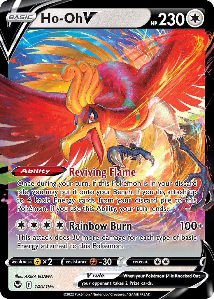 Ho-Oh V 140 — Play! Pokémon Prize Pack Series Three (English Pokémon TCG card)