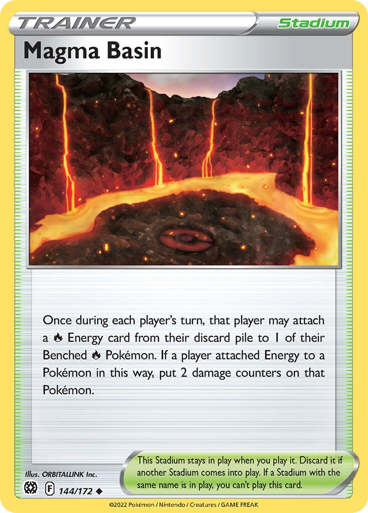 Magma Basin 144 — Play! Pokémon Prize Pack Series Three (English Pokémon TCG card)