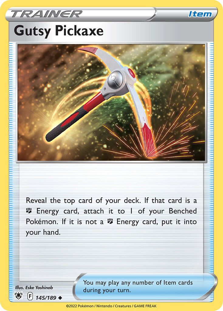 Gutsy Pickaxe 145 — Play! Pokémon Prize Pack Series Three (English Pokémon TCG card)