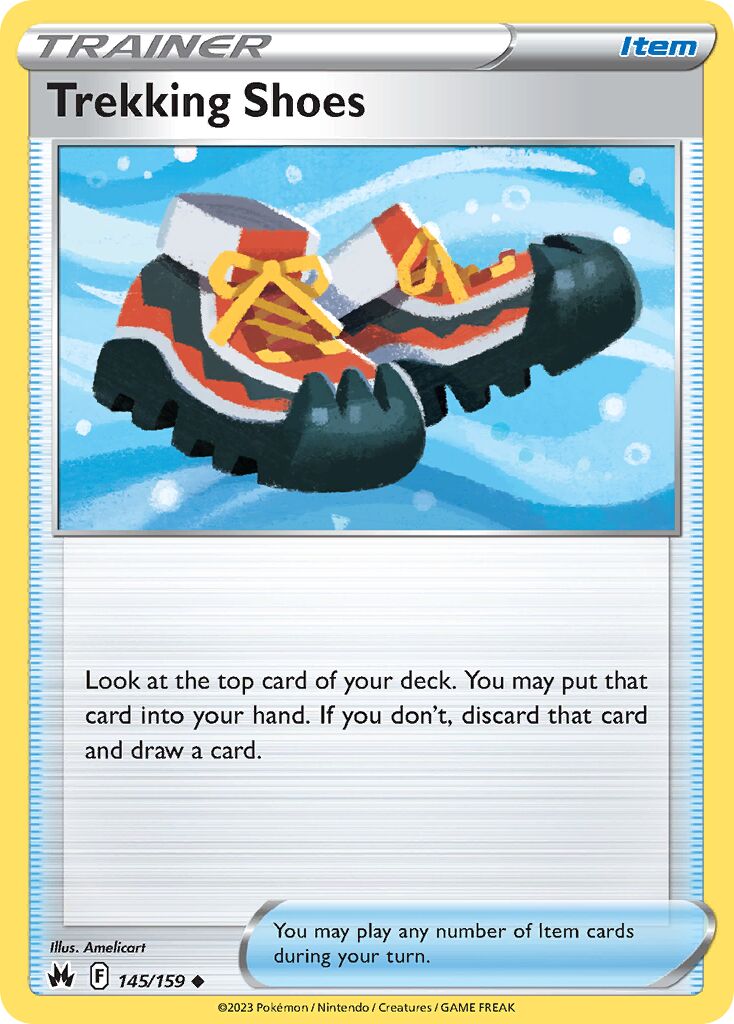 Trekking Shoes 145 — Play! Pokémon Prize Pack Series Three (English Pokémon TCG card)