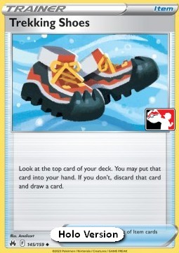 Trekking Shoes 145 — Play! Pokémon Prize Pack Series Three (English Pokémon TCG card)