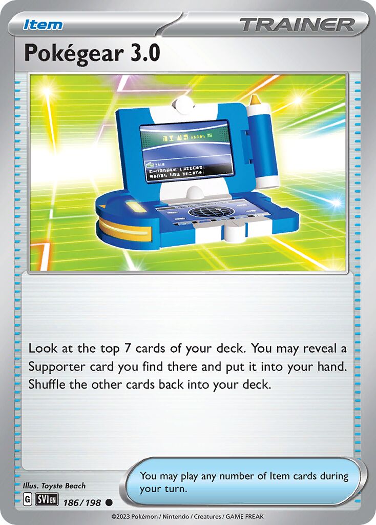 Pokégear 3.0 186 — Play! Pokémon Prize Pack Series Three (English Pokémon TCG card)