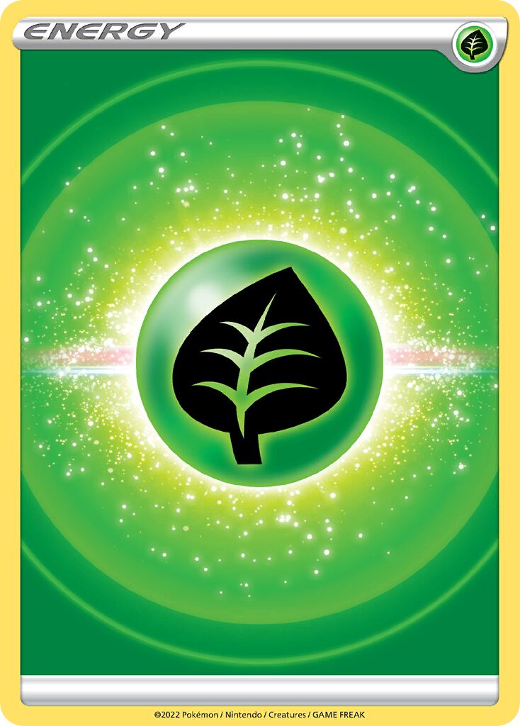 Grass Energy 001 — Play! Pokémon Prize Pack Series Two (English Pokémon TCG card)