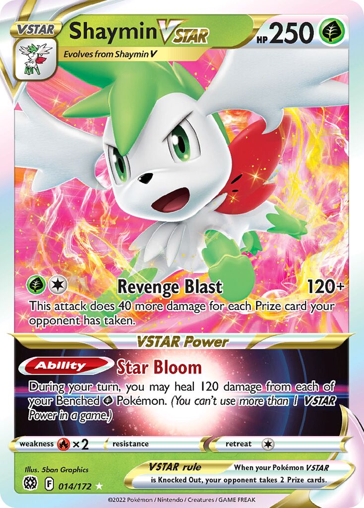Shaymin VSTAR 014 — Play! Pokémon Prize Pack Series Two (English Pokémon TCG card)