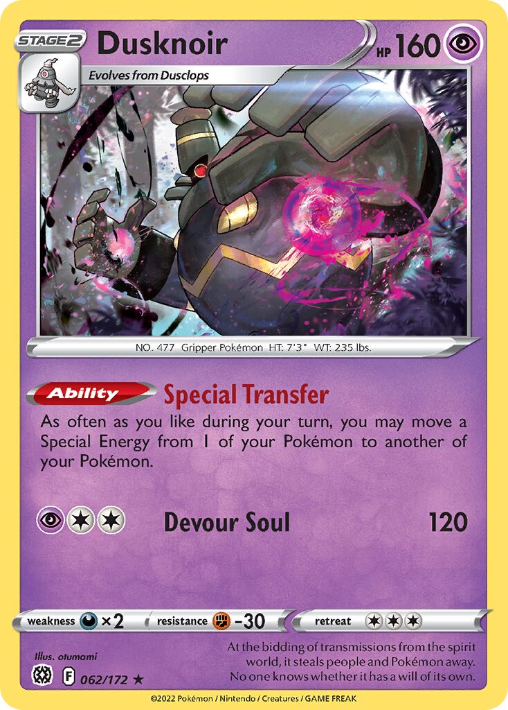Dusknoir 062 — Play! Pokémon Prize Pack Series Two (English Pokémon TCG card)