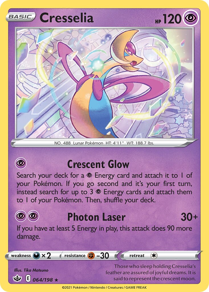 Cresselia 064 — Play! Pokémon Prize Pack Series Two (English Pokémon TCG card)