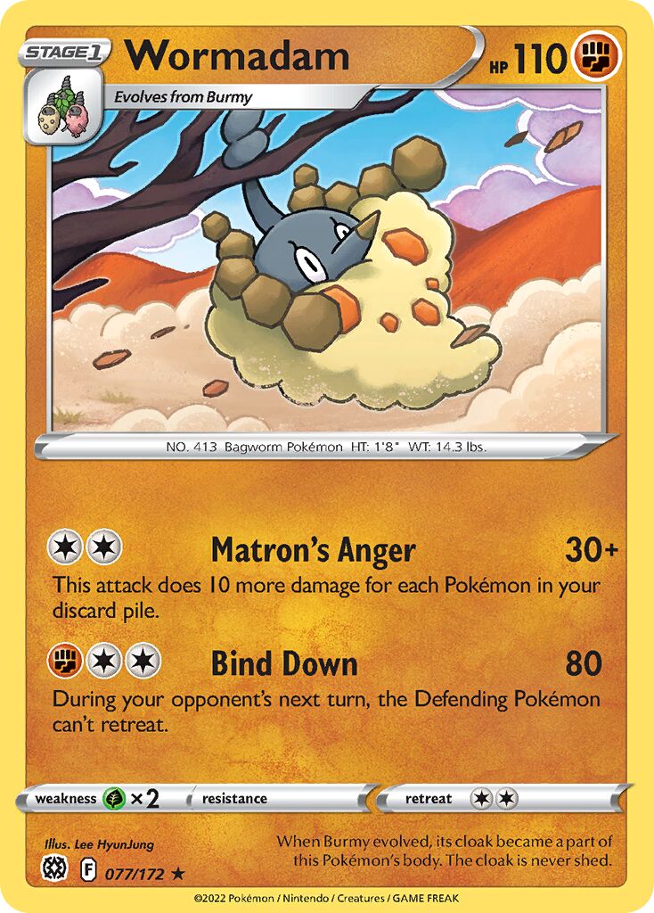 Wormadam 077 — Play! Pokémon Prize Pack Series Two (English Pokémon TCG card)