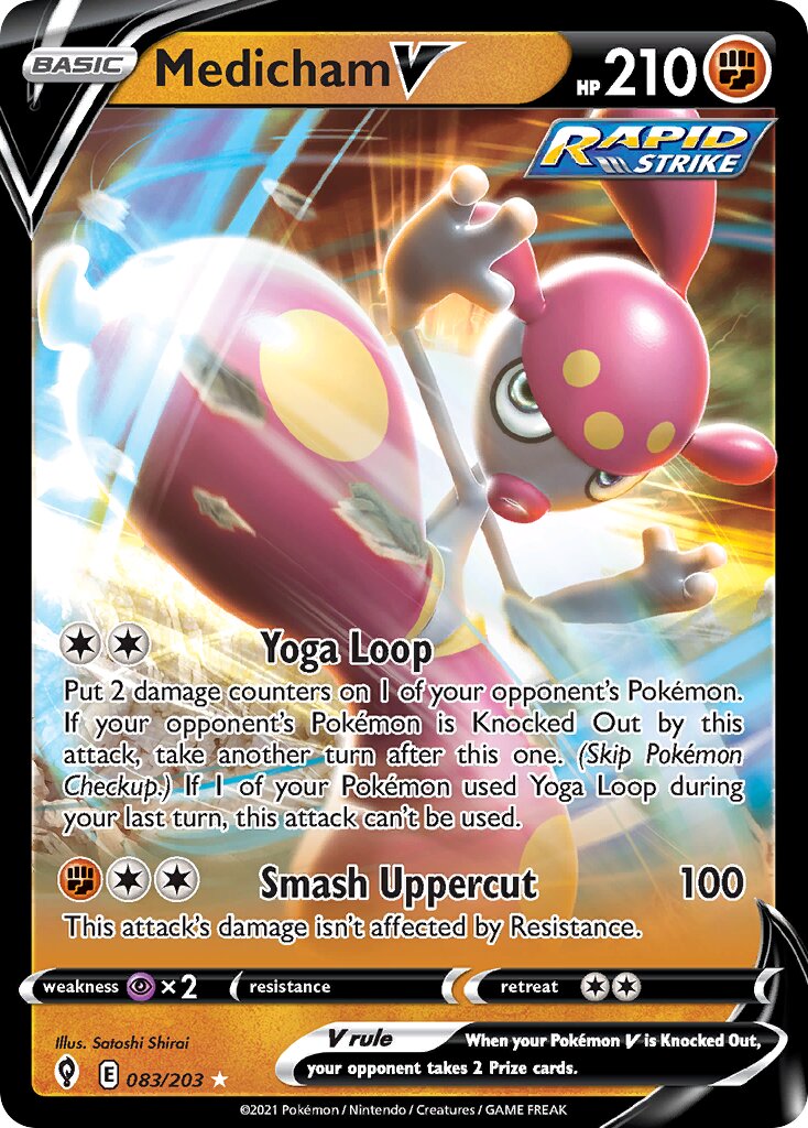 Medicham V 083 — Play! Pokémon Prize Pack Series Two (English Pokémon TCG card)