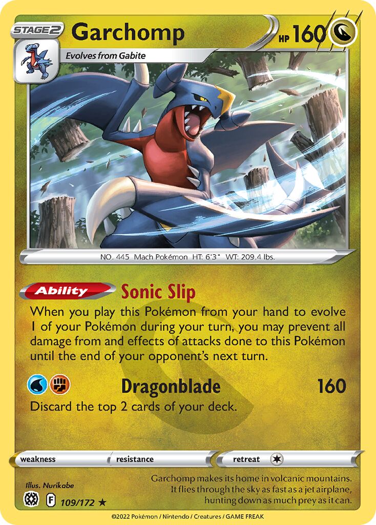 Garchomp 109 — Play! Pokémon Prize Pack Series Two (English Pokémon TCG card)