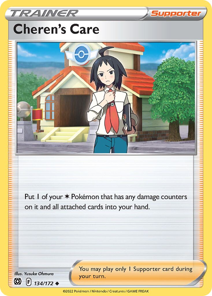Cheren's Care 134 — Play! Pokémon Prize Pack Series Two (English Pokémon TCG card)