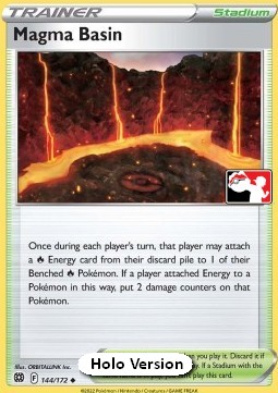 Magma Basin 144 — Play! Pokémon Prize Pack Series Two (English Pokémon TCG card)