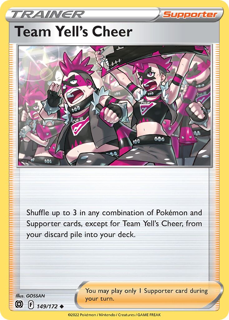 Team Yell's Cheer 149 — Play! Pokémon Prize Pack Series Two (English Pokémon TCG card)