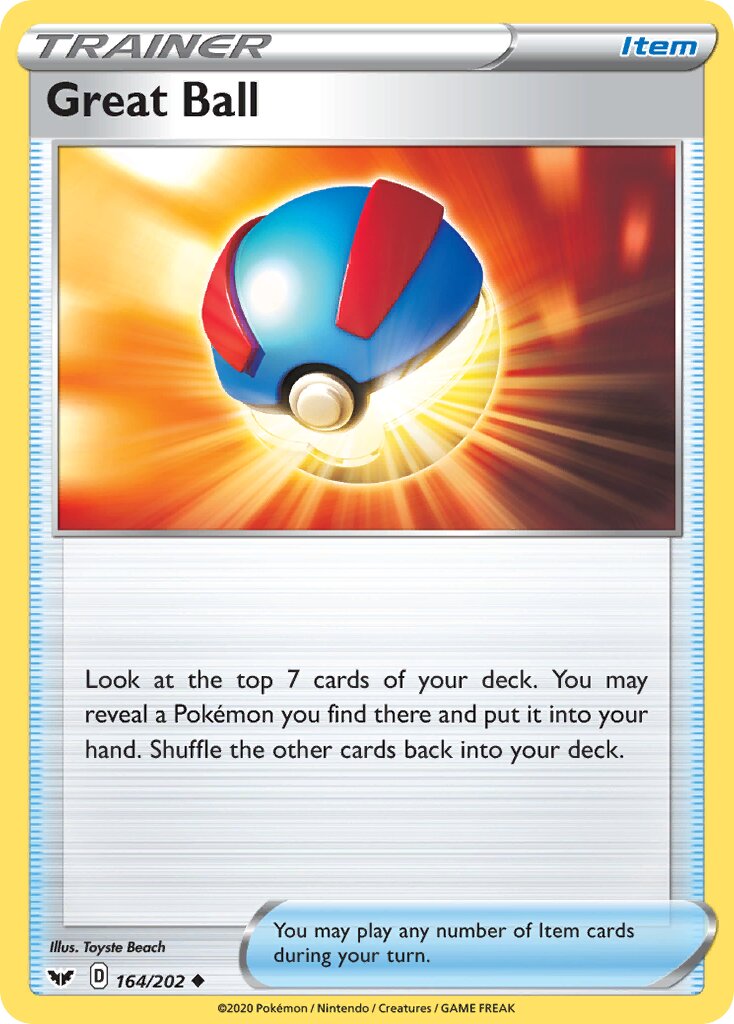 Great Ball 164 — Play! Pokémon Prize Pack Series Two (English Pokémon TCG card)