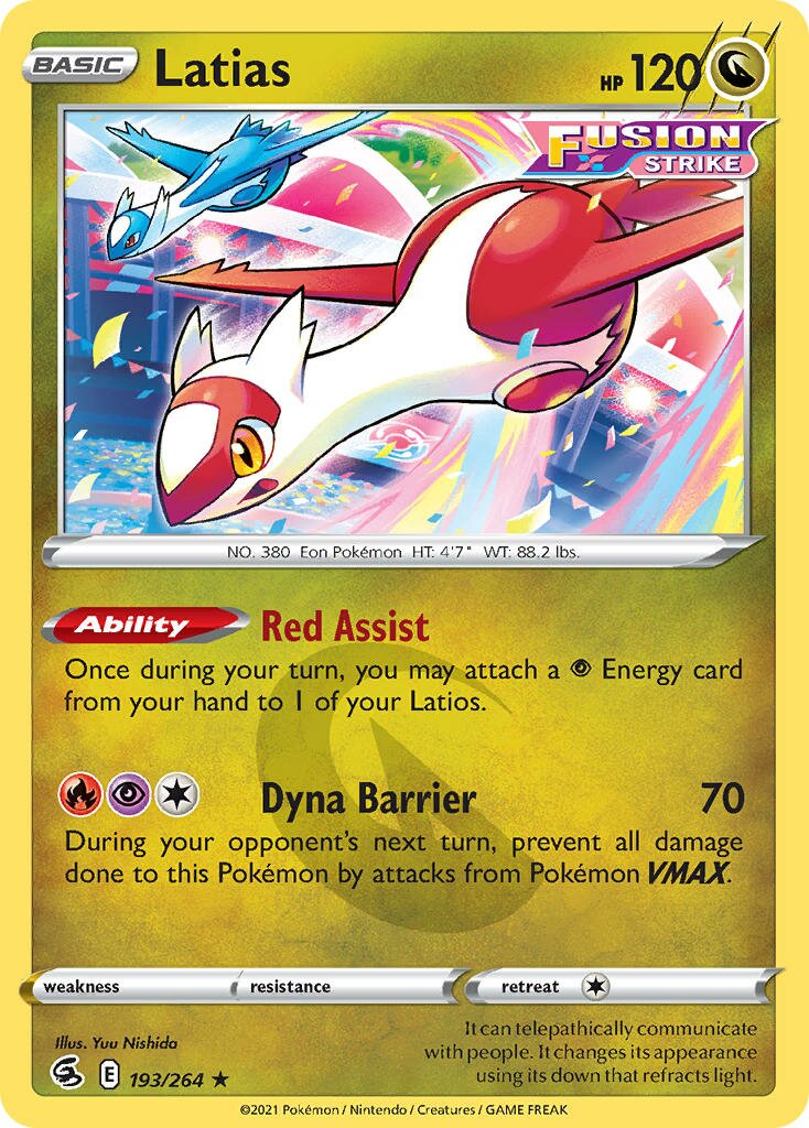 Latias 193 — Play! Pokémon Prize Pack Series Two (English Pokémon TCG card)