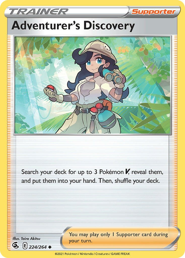 Adventurer's Discovery 224 — Play! Pokémon Prize Pack Series Two (English Pokémon TCG card)