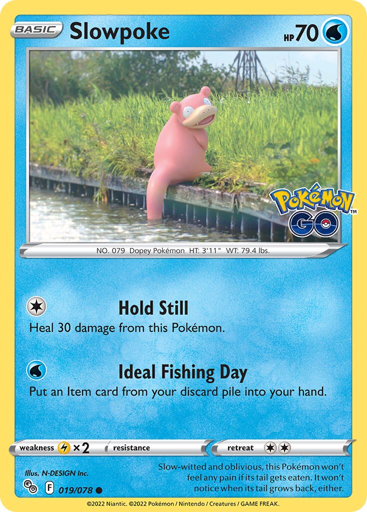Slowpoke 019/88 — Pokémon GO (English Pokémon TCG card)