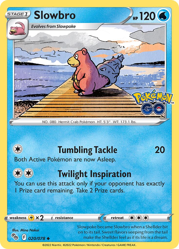 Slowbro 020/88 — Pokémon GO (English Pokémon TCG card)