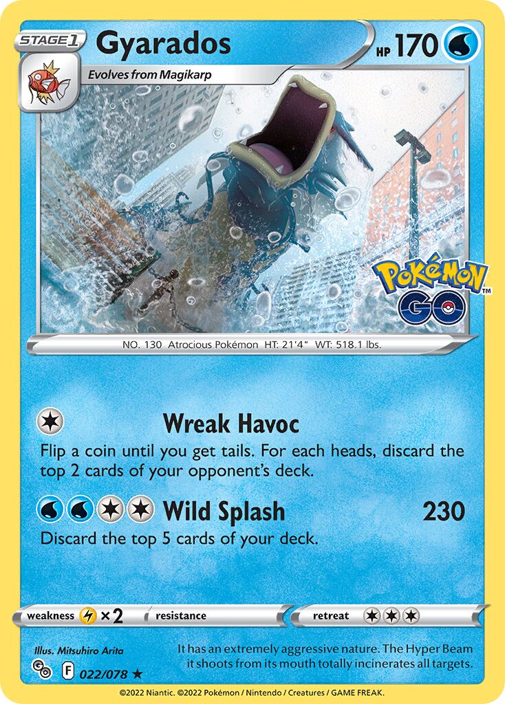 Gyarados 022/88 — Pokémon GO (English Pokémon TCG card)