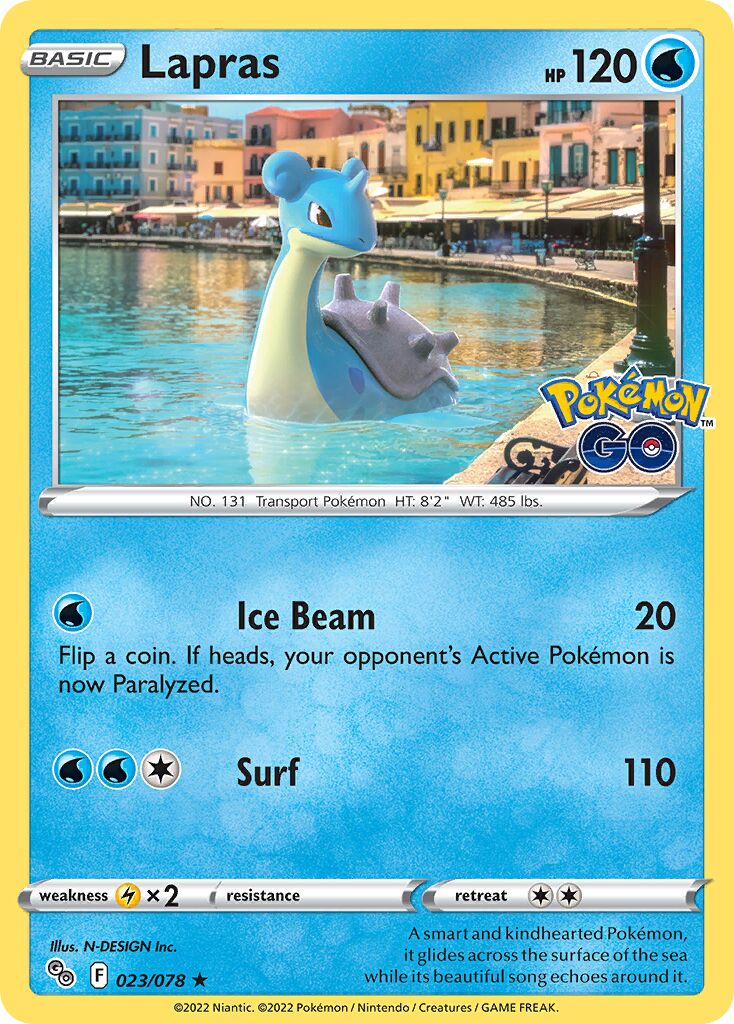 Lapras 023/88 — Pokémon GO (English Pokémon TCG card)