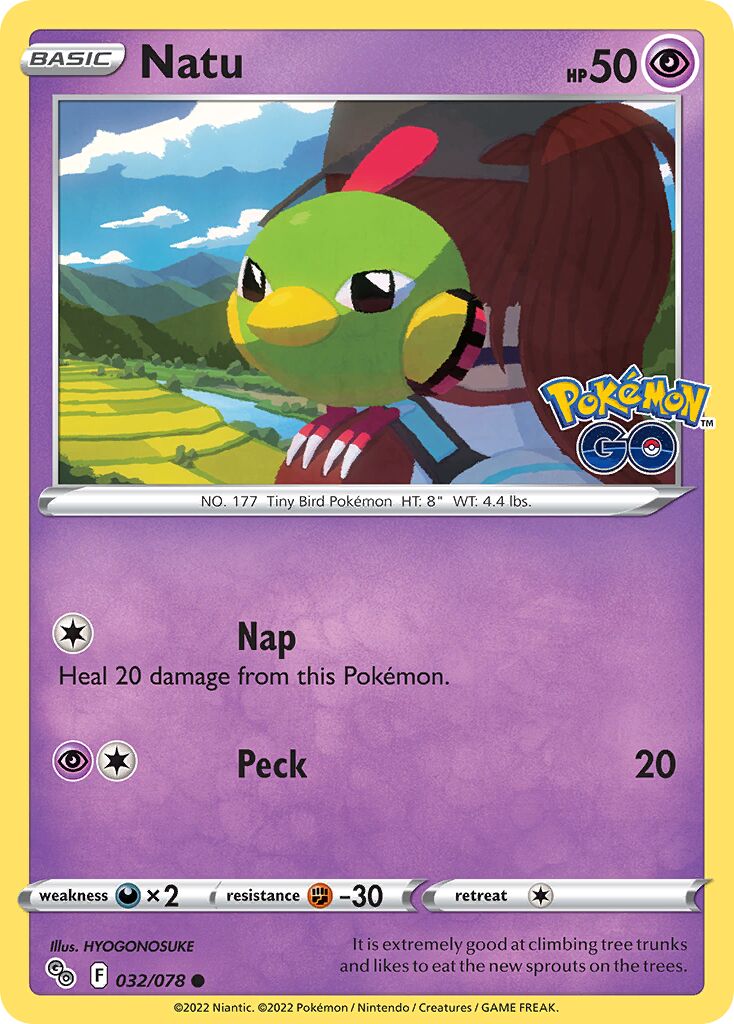 Natu 032/88 — Pokémon GO (English Pokémon TCG card)