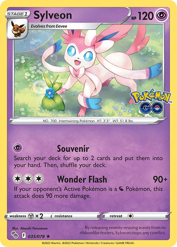Sylveon 035/88 — Pokémon GO (English Pokémon TCG card)