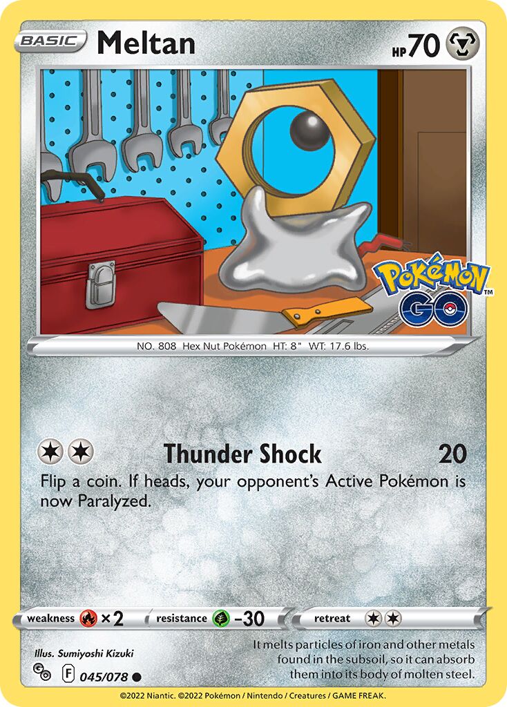 Meltan 045/88 — Pokémon GO (English Pokémon TCG card)