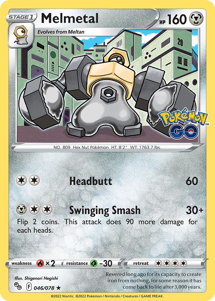 Melmetal 046/88 — Pokémon GO (English Pokémon TCG card)